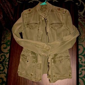 Lucky brand army green jacket